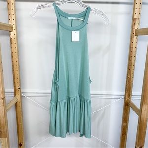 NWT UO Kimchi Blue Moonchild Babydoll Tank Green